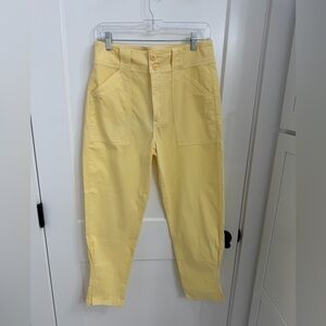 Joie Light Yellow Buttoned Garment